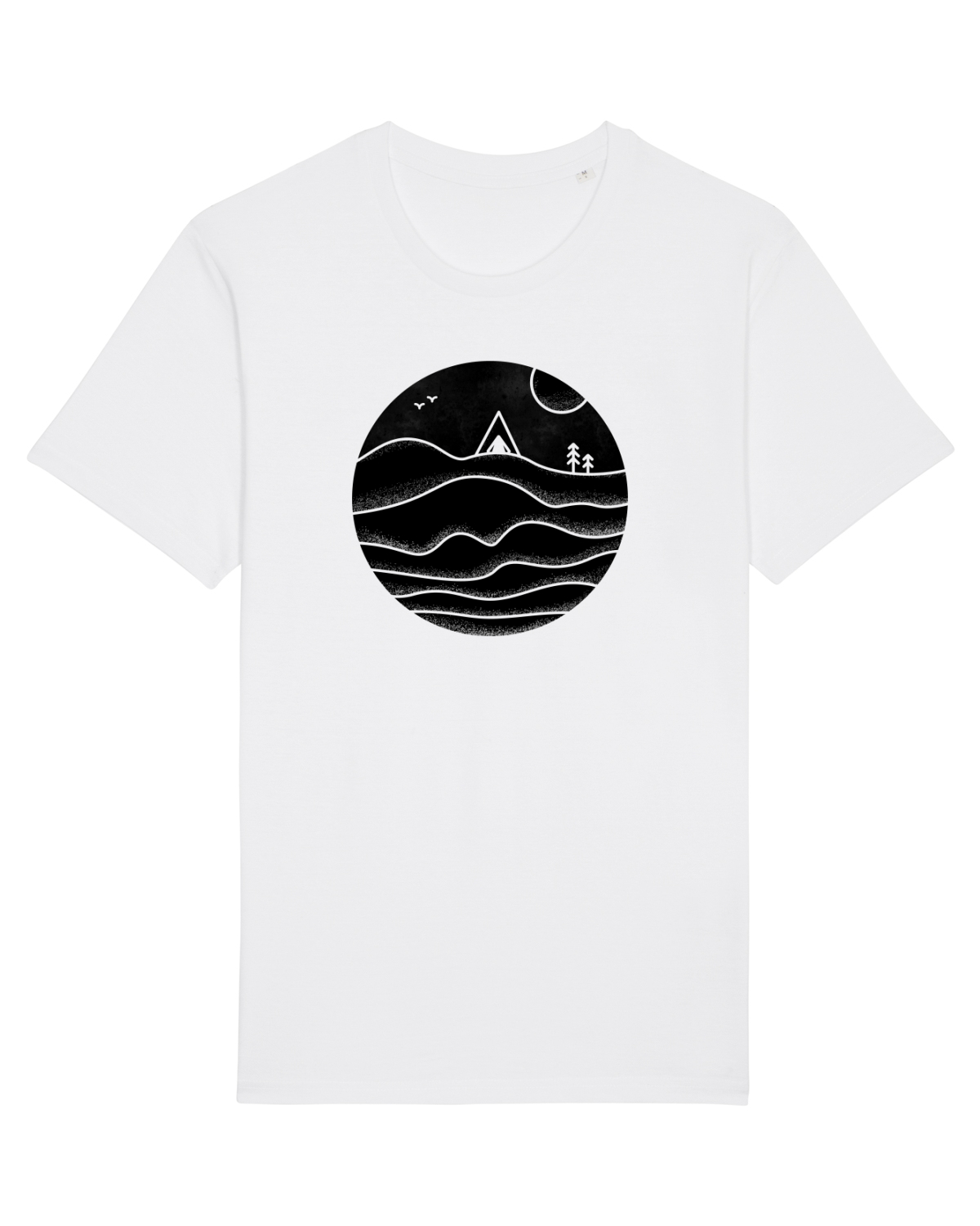 Tricou mânecă scurtă Unisex Rocker White