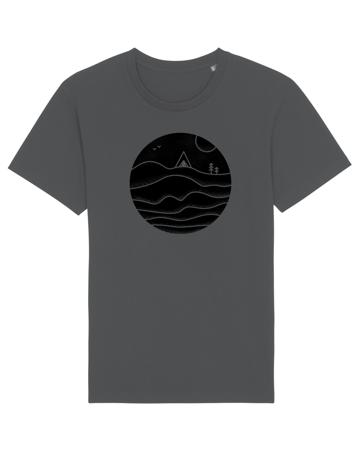 Tricou mânecă scurtă Unisex Rocker Anthracite