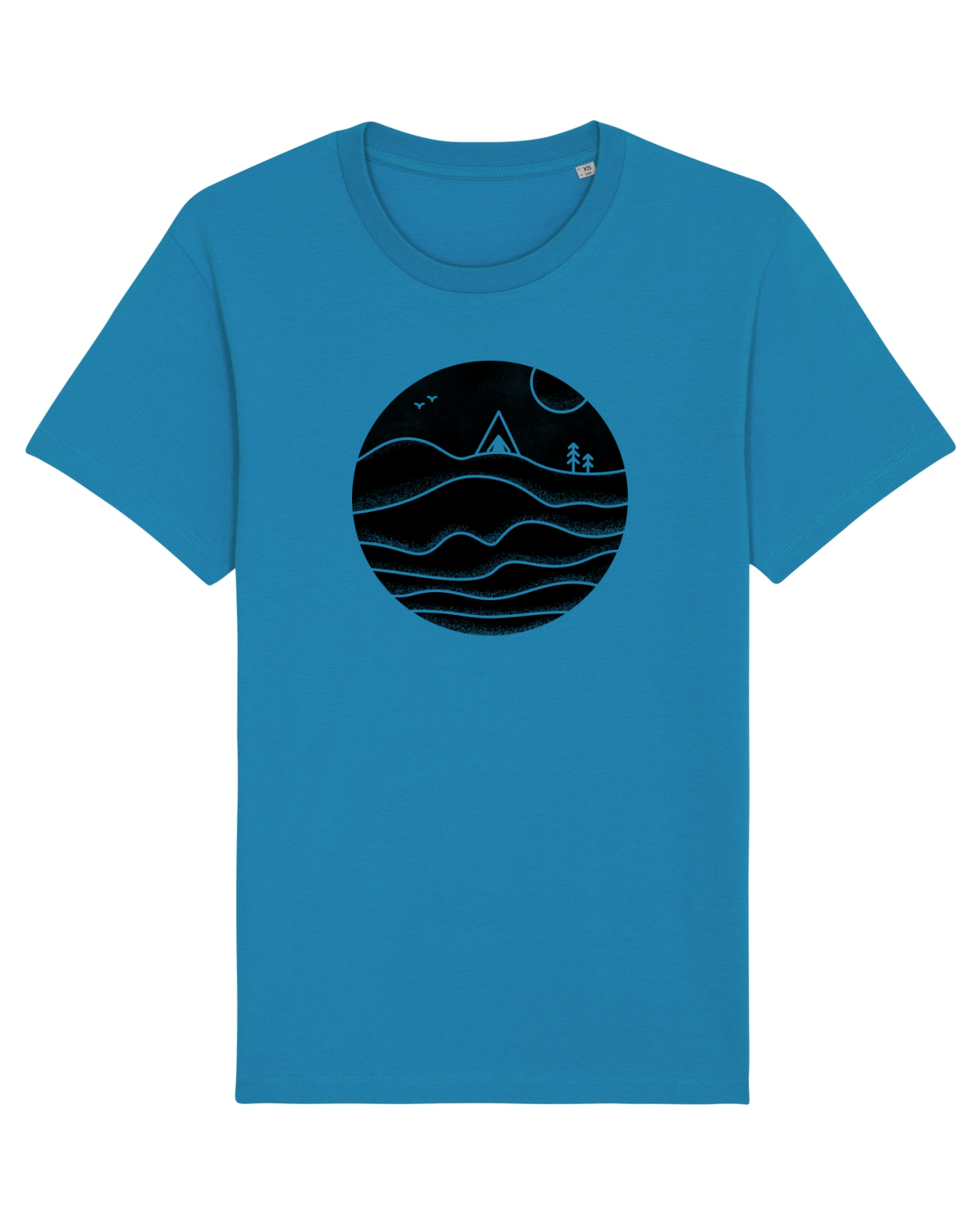 Tricou mânecă scurtă Unisex Rocker Azur