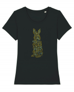 Electric Rabbit Tricou mânecă scurtă guler larg fitted Damă Expresser