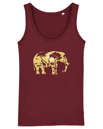 Elephant Forest Burgundy