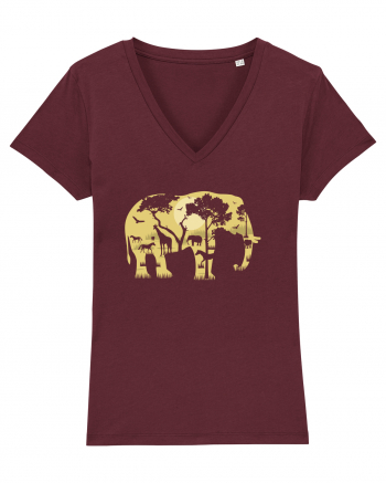 Elephant Forest Burgundy