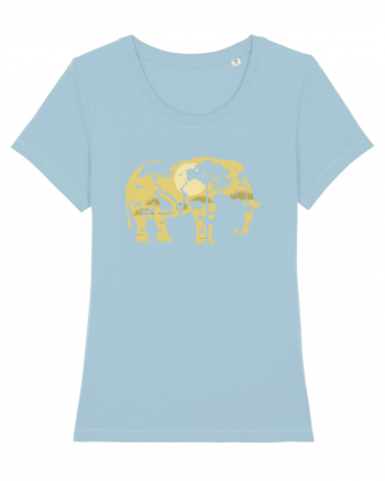 Elephant Forest Sky Blue