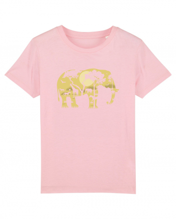 Elephant Forest Cotton Pink