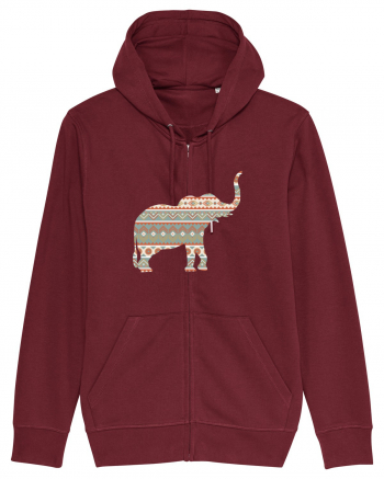 Ceramic Elephant Burgundy