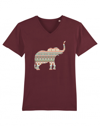 Ceramic Elephant Burgundy