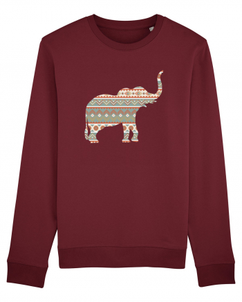 Ceramic Elephant Burgundy