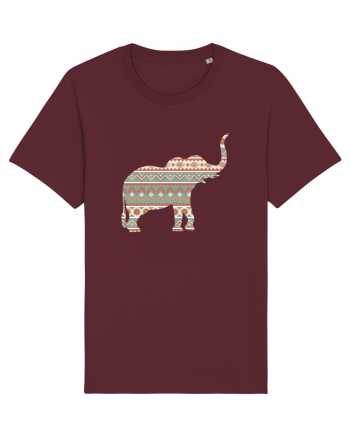 Ceramic Elephant Burgundy