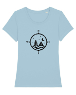 Compasul Aventurii Tricou mânecă scurtă guler larg fitted Damă Expresser