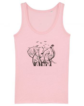 Elephant Tree Cotton Pink