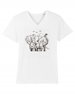 Elephant Tree Tricou mânecă scurtă guler V Bărbat Presenter