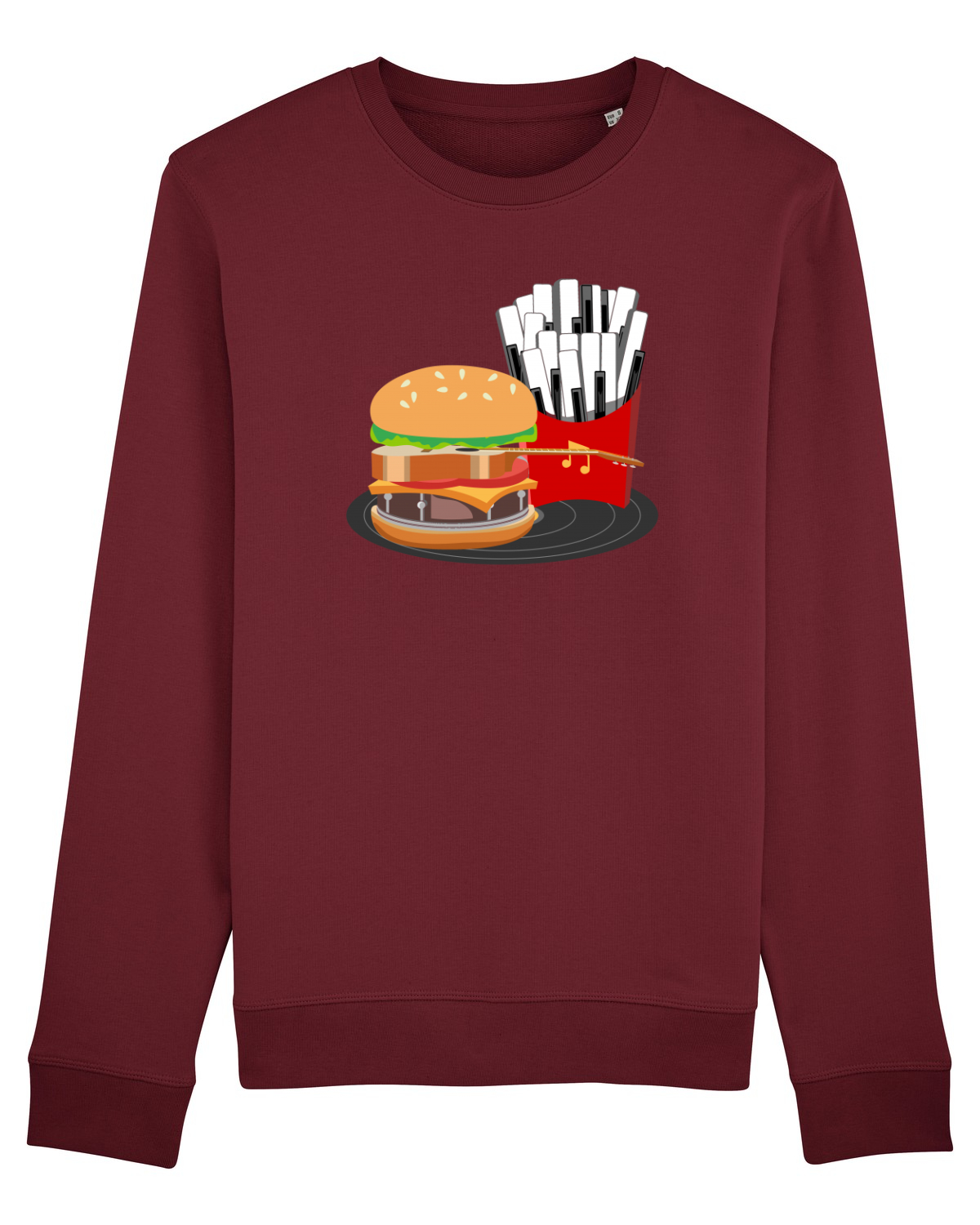 Bluză mânecă lungă Unisex Rise Burgundy