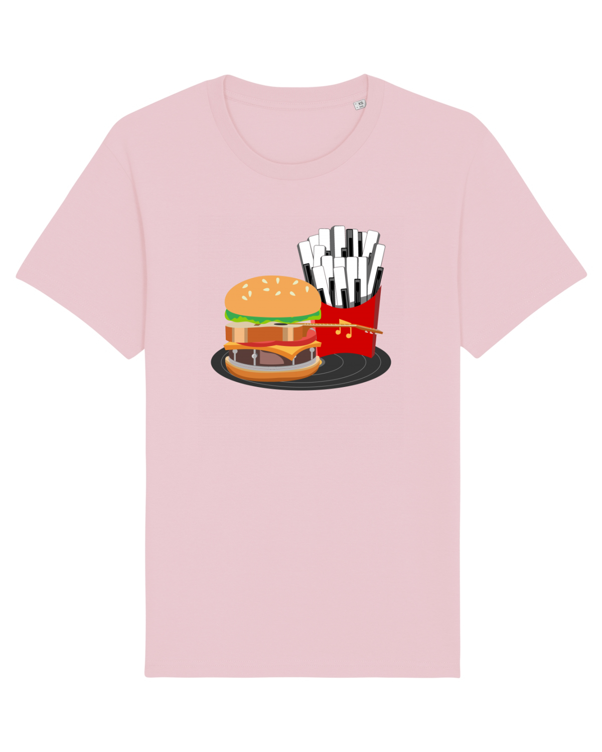 Tricou mânecă scurtă Unisex Rocker Cotton Pink
