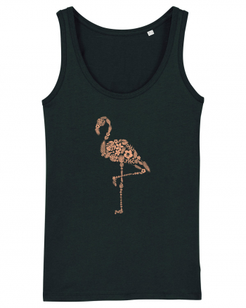 Flower Flamingo Black