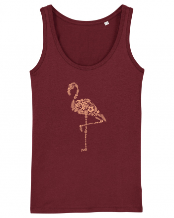 Flower Flamingo Burgundy