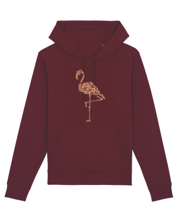 Flower Flamingo Burgundy