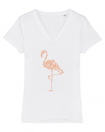 Flower Flamingo White