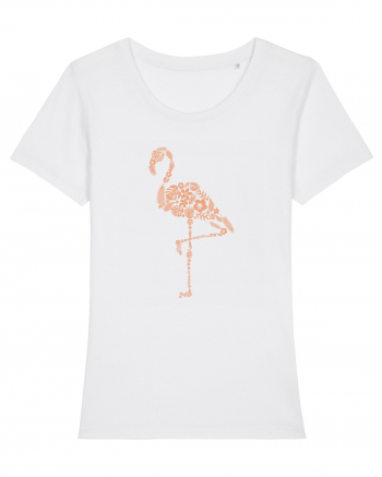 Flower Flamingo White