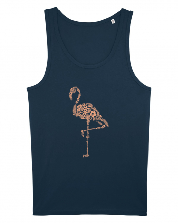 Flower Flamingo Navy