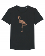 Flower Flamingo Tricou mânecă scurtă guler larg Bărbat Skater