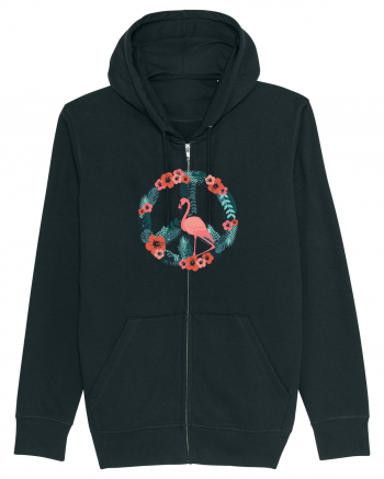 Peace Flamingo Black