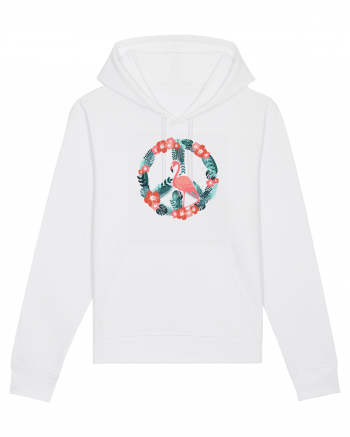 Peace Flamingo White