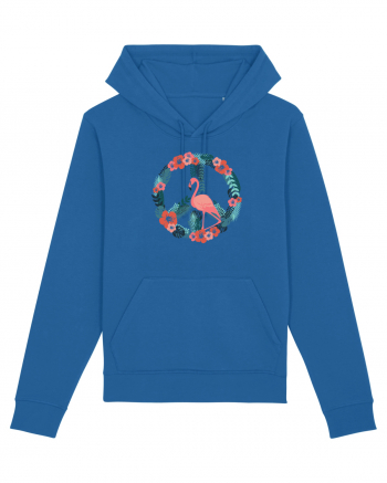 Peace Flamingo Royal Blue