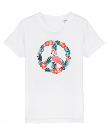 Peace Flamingo White