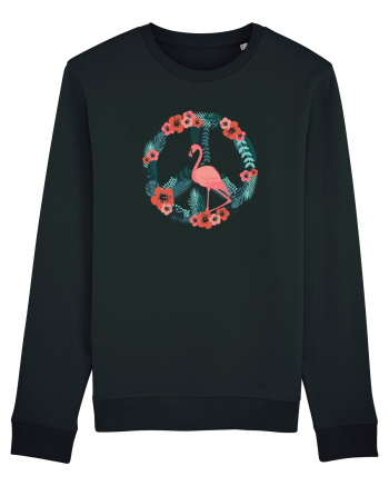 Peace Flamingo Black