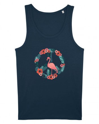 Peace Flamingo Navy