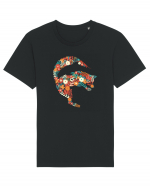 Fox Flower Dolphin Tricou mânecă scurtă Unisex Rocker