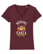 My Santa Body.. Tricou mânecă scurtă guler V Damă Evoker