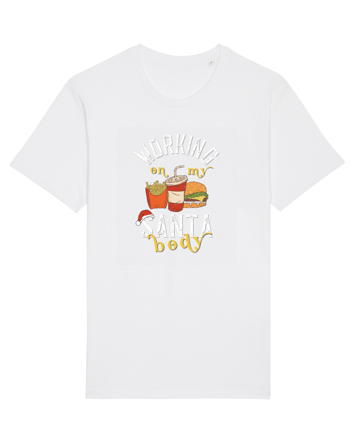 Tricou mânecă scurtă Unisex Rocker White