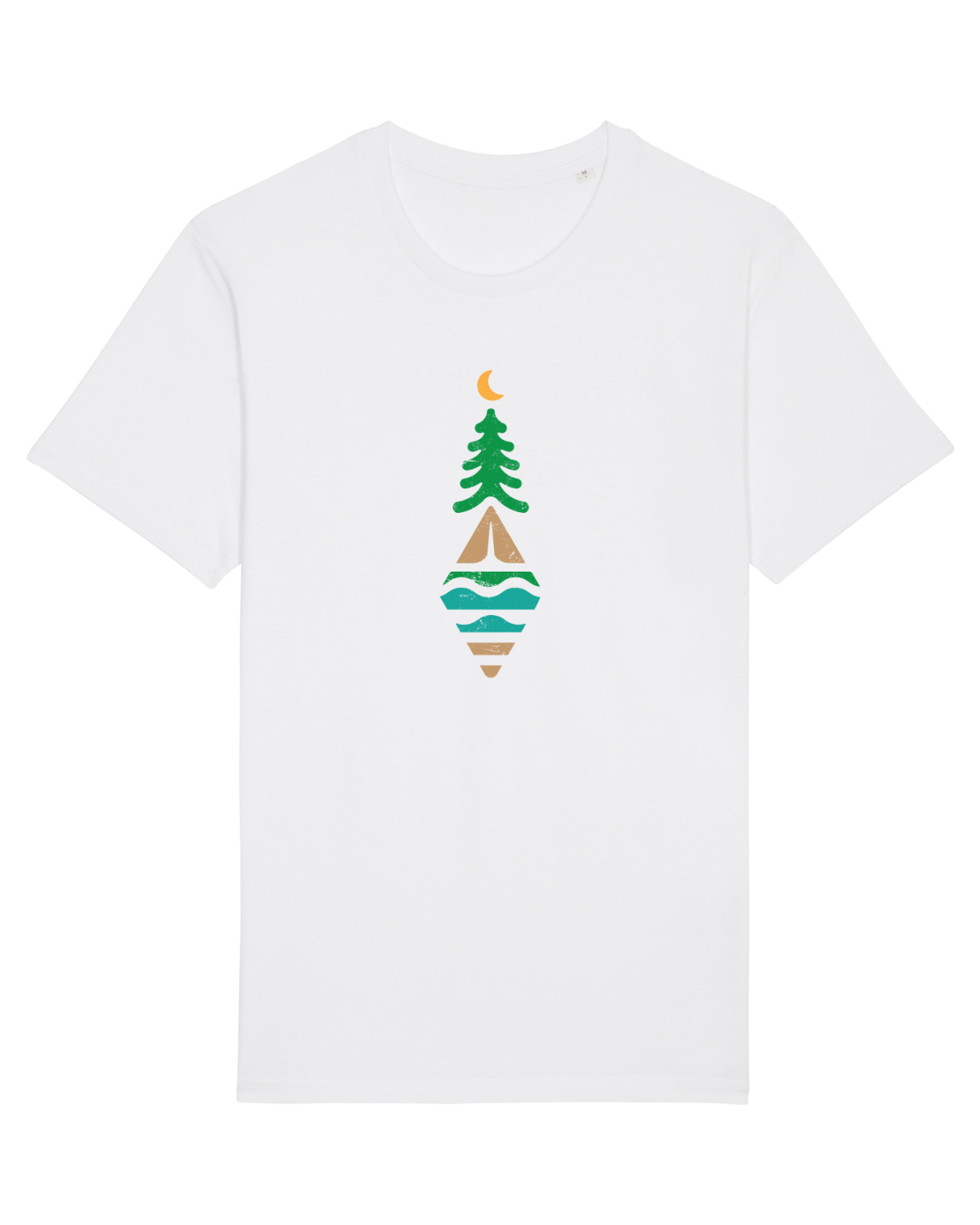 Tricou mânecă scurtă Unisex Rocker White