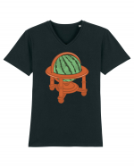 Watermelon Globe Tricou mânecă scurtă guler V Bărbat Presenter