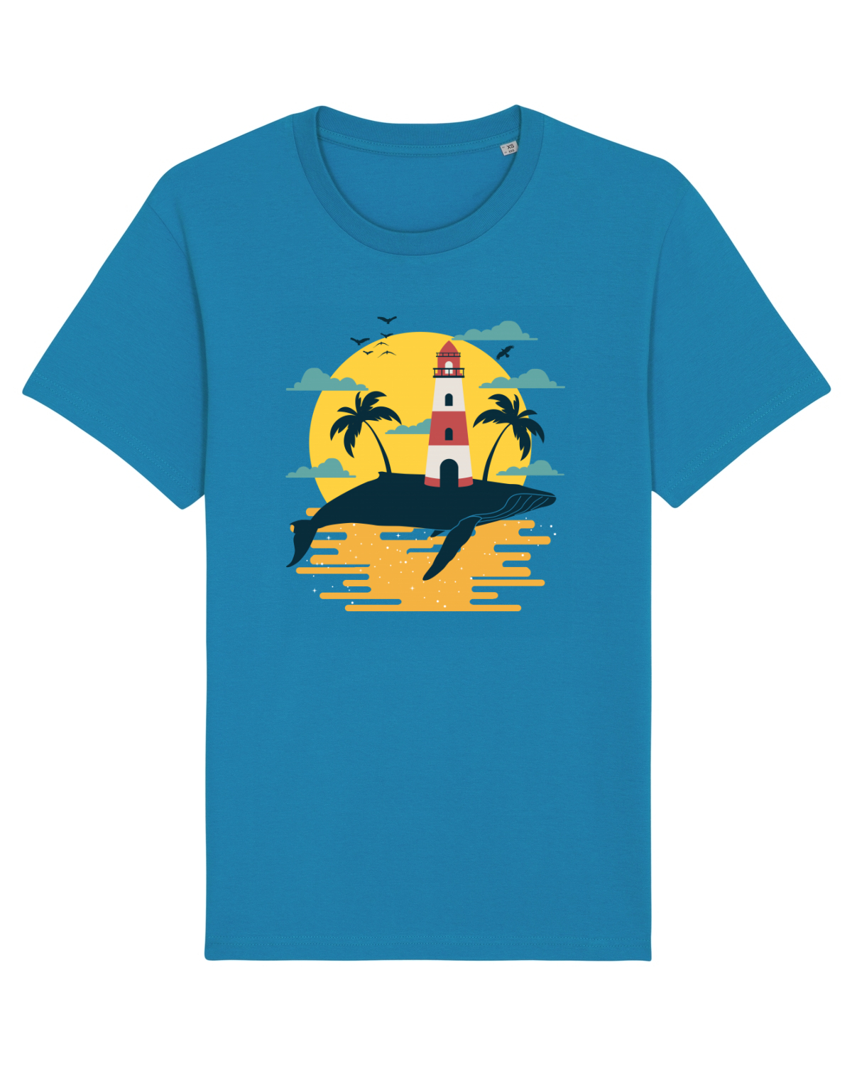 Tricou mânecă scurtă Unisex Rocker Azur