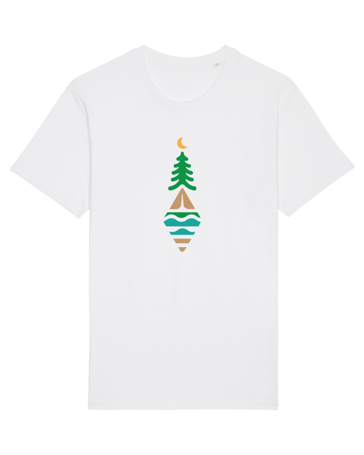 Tricou mânecă scurtă Unisex Rocker White