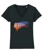 Woman In Paris Tricou mânecă scurtă guler V Damă Evoker