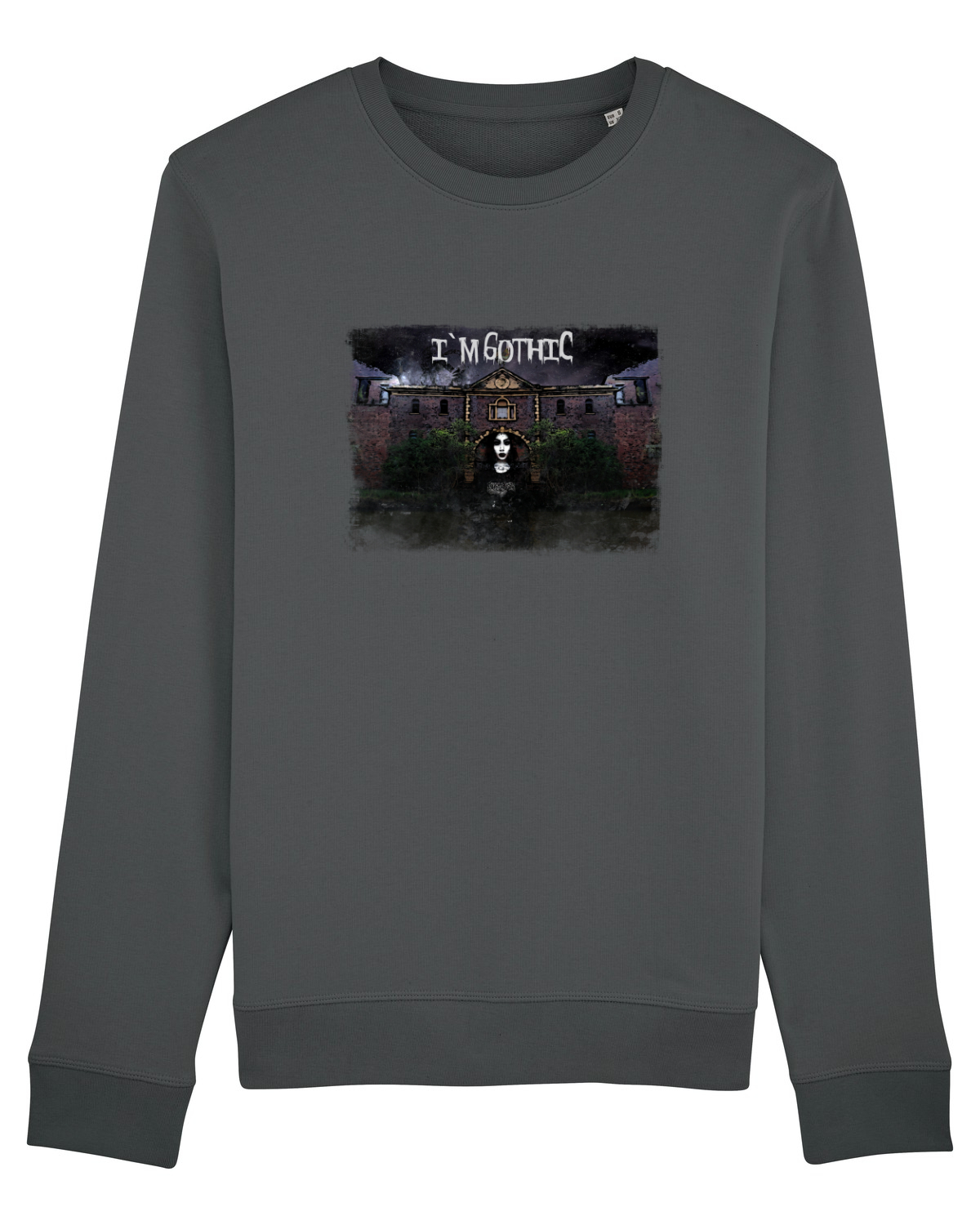 Bluză mânecă lungă Unisex Rise Anthracite
