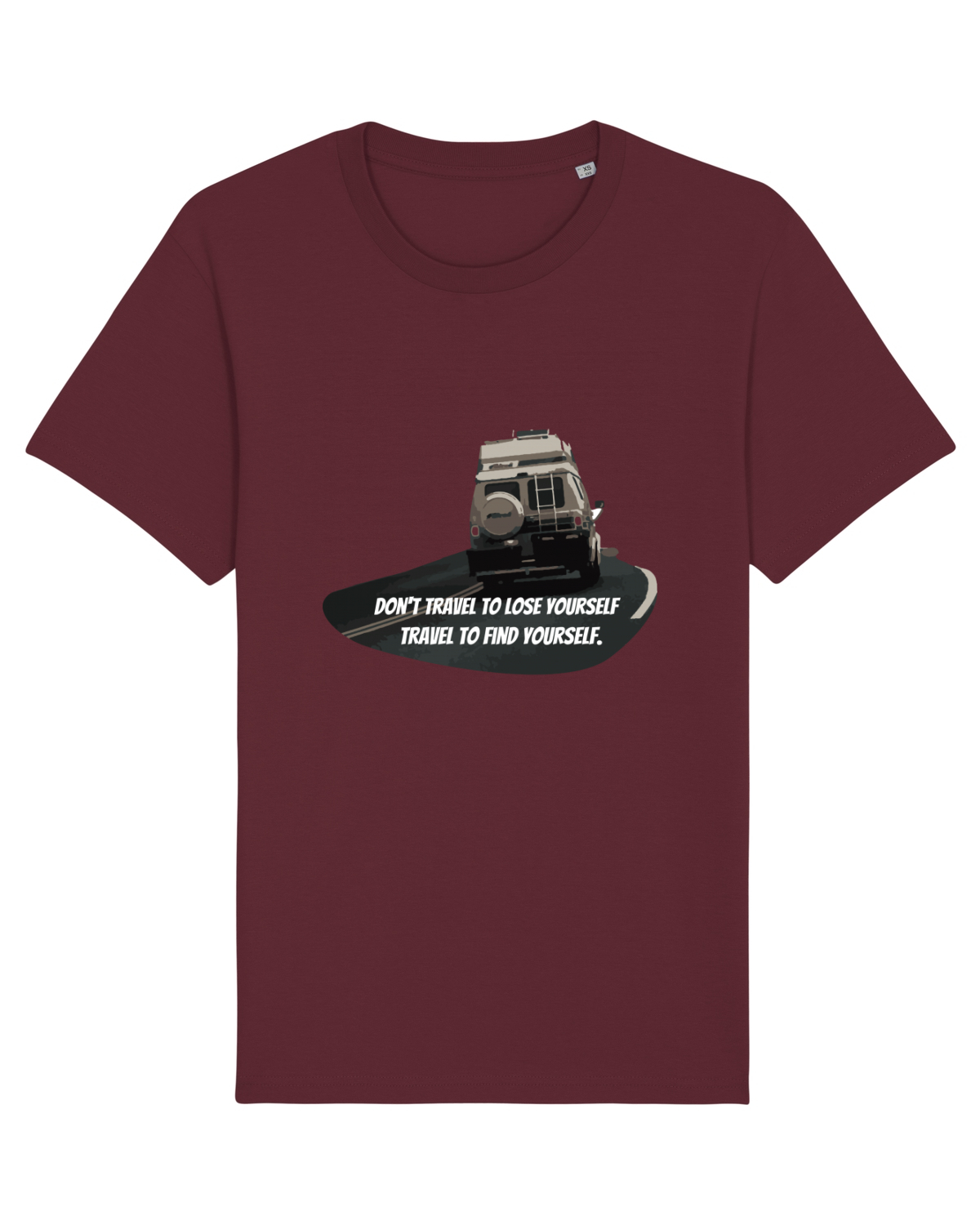 Tricou mânecă scurtă Unisex Rocker Burgundy