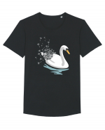 Swan Dandelion Tricou mânecă scurtă guler larg Bărbat Skater