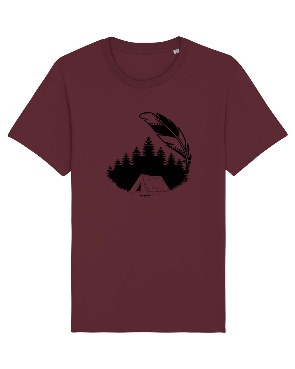 Tricou mânecă scurtă Unisex Rocker Burgundy