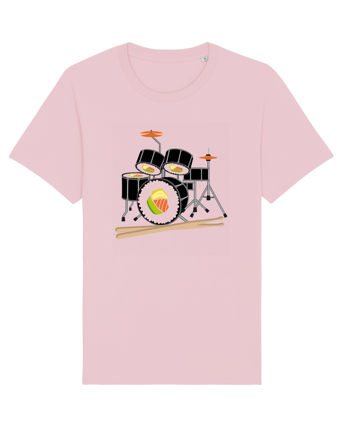 Tricou mânecă scurtă Unisex Rocker Cotton Pink