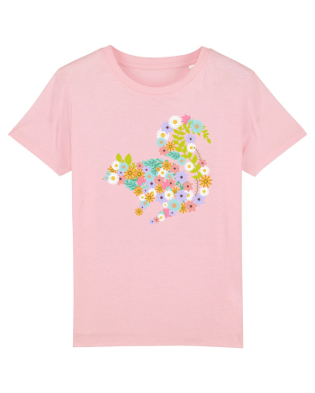 Squirrel Flower Cotton Pink