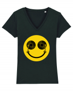 Smile DJ Tricou mânecă scurtă guler V Damă Evoker