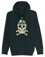 Skull Waterfall Hanorac cu fermoar Unisex Connector