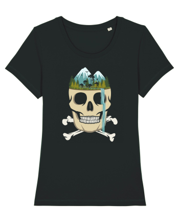 Skull Waterfall Black