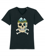 Skull Waterfall Tricou mânecă scurtă guler V Bărbat Presenter