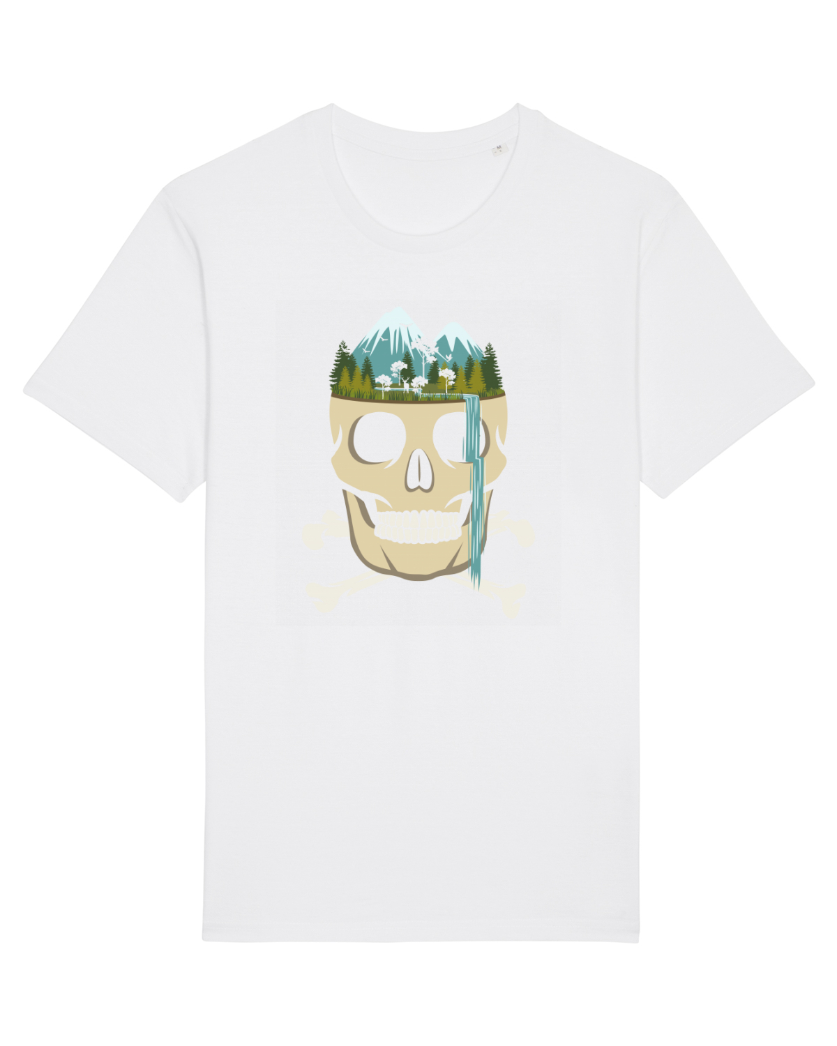 Tricou mânecă scurtă Unisex Rocker White