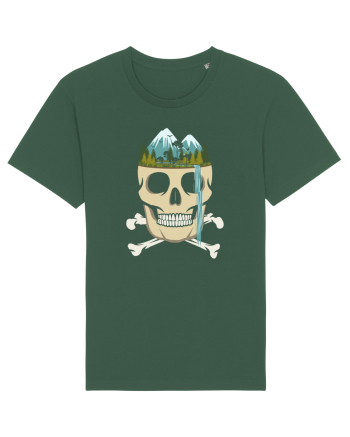 Skull Waterfall Bottle Green